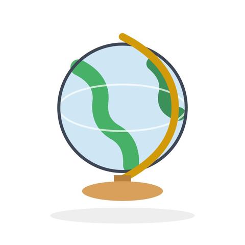 Educational World Globe 8 Inch on Stand