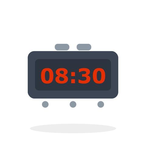 Digital Alarm Clock LED Display with Snooze